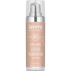 lavera Hyaluron Liquid Foundation – Cool Ivory 02 – Naturkosmetik – Vegan – silkeslen, lätt konsistens – fri från mineralolja – naturlig hyaluronsyra och ekologisk mandelolja – 30 ml