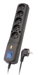 Lestar – 5 + lf-530wa, Surge Protector, 2,5 m, zwart.