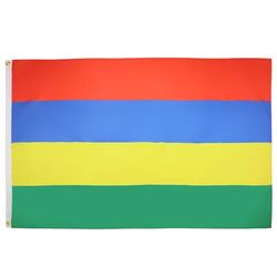 AZ FLAG - Mauritius Flag - 3x5 Ft - 100D Polyester Mauritian Banner with Two Metal Grommets - Fade Resistant - Vivid Colors - 3' x 5' Feet - 150x90 Cm
