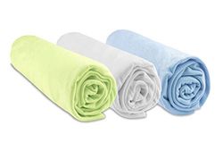 Sábana Bajera Ajustable para Cama de 32 x 72 cm, Ovalada, Color Blanco Cielo, 100% bambú, Compatible con colchón Ovalado para colchón, nacela, Landau | Oeko Tex | Fabricado en Europa