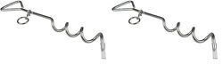 Windhager Suelo, Anclaje de Tierra, Arenque para Correa, estaca para Perros, Espiral para jardín, 41 cm x 8 mm, 07134, Galvanizado, 4 x 8,5 x 41 cm (Paquete de 2)