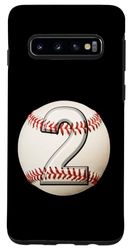 Custodia per Galaxy S10 Vintage Baseball 2 ° compleanno ragazzo prodotto sportivo