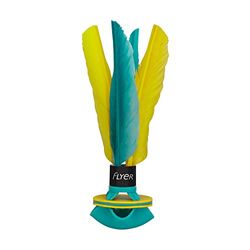 Waboba Flyer Soft Rubber Shuttlecock, Mint Green/Yellow,Small