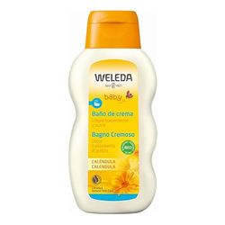 Weleda - Casa de banho de creme de calêndula, limpa suavemente e sem enxaguar, 100% natural, adequada para peles sensíveis - 200 ml