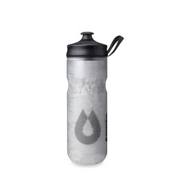 HydraPak | Polar Bottle – Polar Sport Isolerad Vattenflaska – BPA-fri, sport och cykel klämflaska med handtag (Pulse White, 600 ml/20 oz)