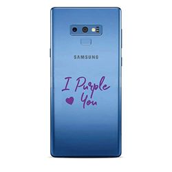 Zokko Beschermhoes voor Samsung Note 9 I Purple You - zacht, transparant, zwarte inkt