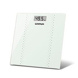 G3 Ferrari G30052 Pèse-personne numérique "Fisik", 100 g/150 kg, verre trempé, blanc