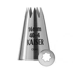 Kaiser stjärnfodral, 16 mm, rostfritt stål falskt och slumpmässigt