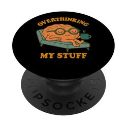 Psicología divertida Pensamiento excesivo Terapia Psiquiatría PopSockets PopGrip Adhesivo