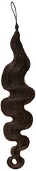 Human Hair Addition Softwave 18" Colour 1B - Natural Black (Versatile Ponytail and Braid Hair Switch)