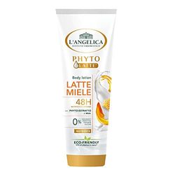 L'Angelica, Body Lotion Latte di Miele, 6 x 250 ml, Crema Corpo Idratante, Per una Pelle Tonica ed Elastica, Crema Corpo Pelle Secca, Senza Parabeni Né Siliconi, Confezione Eco-Friendly