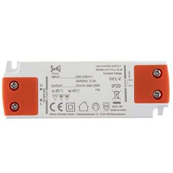 SeKi Alimentatore di rete LED L-20-12, 12 V, 1,66 A, 20 W, driver LED, trasformatore