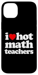 Divertente I Cuore Caldo Matematica Insegnanti Retrò Vintage Bianco Custodia per iPhone 14 Plus