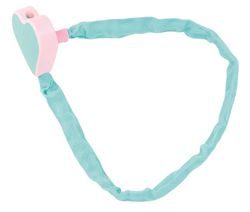 Prophete Candado de cadena, llave, longitud: 65 cm, diámetro: 3,8 mm, nivel 2, turco/rosa