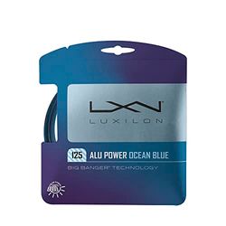 Wilson ALU Power Ocean Blue 125 Tennis String-Set Cordaje Raqueta Tenis, Unisex-Adult, Azul/Morado, One Size