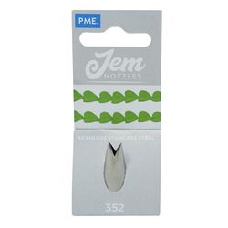 JEM NZ352 Douille Feuille/Poinsettia, Acier Inoxydable, Argent, 2 x 2 x 3.5 cmNZ352