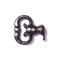 cyclingcolors Vintage style open barrel skeleton key hole head furniture cabinet antique (key head-aged iron)