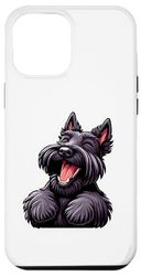 Carcasa para iPhone 14 Pro Max Terrier escocés divertido terrier escocés kawaii cachorro perro