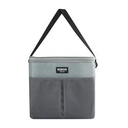 IGLOO HLC12 Essentials torba chłodząca w eleganckim szarym kolorze z paskiem na ramię, 8 l, pasuje do 12 puszek