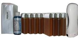 Storepil - Kit épilation Solor 12 x 100 ml MIEL, 100 bandes lisses non-tissées, huile post épilation