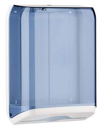 Mar Plast A59300 - Dispenser per asciugamani di carta, trasparente, 375 x 137 x 280 mm