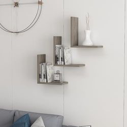 Hanah Home Wesley, mélamine, Gris foncé, Taille Unique