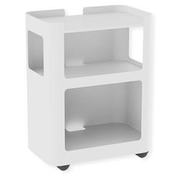 VALUE Armoire mobile et ouverte, blanc