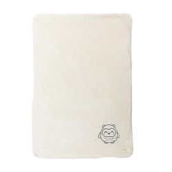 Mr. Wonderful - Manta suave para bebé - Búho beige - Realizada en poliéster - 75 x 100 cm - Manta personalizada para bebé