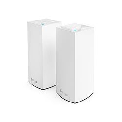 Linksys Système WiFi 6 Mesh Atlas 6 (Routeur sans Fil Double Bande AX3000, Jusqu’à 3 Gbit/s, 50 appareils ou Plus sur 372 m², Pack de 2, Blanc)