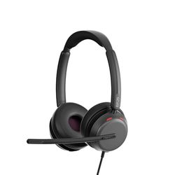 EPOS IMPACT 860T ANC Cuffie con Cavo Doppio Padiglione e Active Noise Cancelling, Certificato Teams, USB-C e USB-A, Super Wideband Audio, Ottime per Chiamate, Zoom, Ufficio, Casa e Lavoro Ibrido