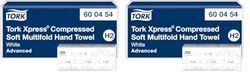 Tork Xpress Essuie-mains interfoliés doux comprimés blancs H2, Advanced, 2 plis, pliage en M, absorbants, 6 x 200 essuie-mains, 600454 (Lot de 2)