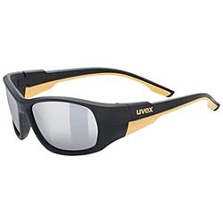 uvex sportstyle 514, Brillenkoker Unisex-Volwassene, black matt/mirror silver, one size
