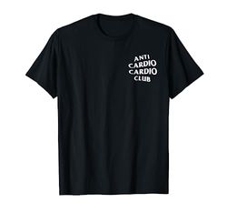 Anti Cardio Club Cardio: logo bianco (anteriore + posteriore) Maglietta