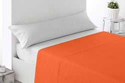 Miracle Home Soft and Comfortable Fitted Sheet 105cm 50% Polyester Orange