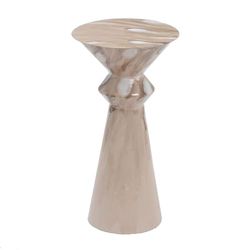 BigBuy Home Sidobord Beige Järn 34 x 34 x 64,5 cm