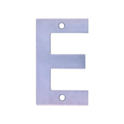 Amig | Stainless Steel Letter E for Indoor and Outdoor Screws | 100 mm | Heavy Duty | for Portals, Walls or Facades | Silver Finish