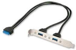 LINDY 2 portar USB 3.0 PC bakplatta