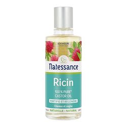 Natessance Olio di ricino 100% Pure fortifie/Rigenera