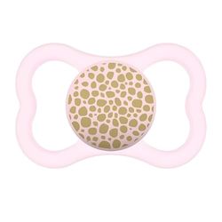 MAM Supreme Tétine en silicone avec étui porte-sucette 16 mois Rose