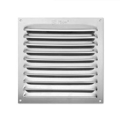 monkey ladder Grille - Grille en Aluminium de 150 x 150 mm, Finition en Couleur Naturelle, idéale pour la Ventilation et la Circulation de l'air dans Les espaces