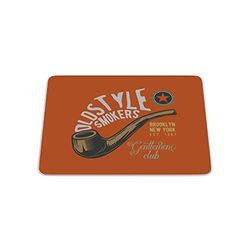 Bonamaison, Digital Print Rectangle Mouse Mat Non-slip Base for Office and Home, Size: 22x18cm