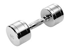 Trendy Sport Chroom dumbbell - 1 stuk - 6,0 kg