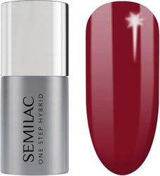 Semilac One Step Gel Polish 5ml – UV/LED Gel Nail Polish – Long-Lasting, No Base Coat Needed, Quick-Drying & Easy Removal Perfect For Manicure and Pedicure - 580 Crimson
