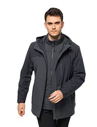 Jack Wolfskin Feldberg 3-in-1 jas, Ebony, 3XL