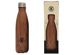 Di&Gi Bouteille Thermique Gourde Acier 500 Ml. - Hot Cold - Fantaisie Bois
