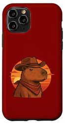 Capybara Cowboy Zen et Sauvage du désert Coque pour iPhone 11 Pro