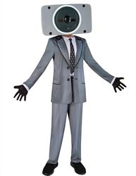 Rubies Costume officiel Skibidi Speakerman pour enfant, taille 11-13