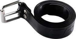 CRESSI Unisex volwassenen serpent siliconen Marseillaise riem zwart siliconen Marseille type duik en apneu riem, zwart, eenheidsmaat