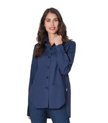 SIGGI Manga Larga Melissa Chaqueta, Azul, XXXXXL Unisex Adulto