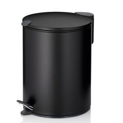 kela Cosmetic bin, Metal, Black, 5 L